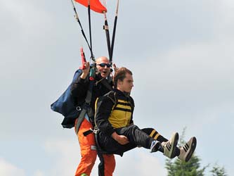Tandemsprung Landung